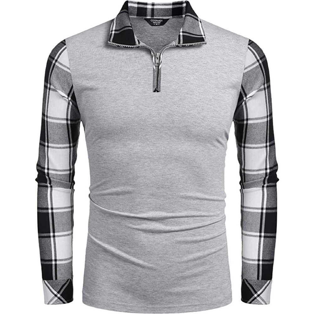 New Mens Plaid Sweater Long Sleeve Shirt - Picture 1 of 2